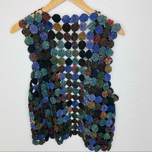Vintage Handmade Patchwork Boho Hippie Style Vest